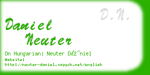 daniel neuter business card